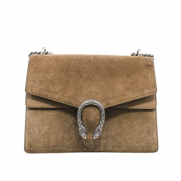 dionysus large suede brown phw - L'UXE LINK