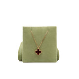 thumbnail Sweet Alhambra 18k Rose Gold Red Pendant Necklace - L'UXE LINK