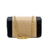 thumbnail beige mix black  vintage flap chain bag seri 2420160