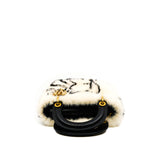 thumbnail Mini Lady Dior White/Black Mink Fur Handbag GHW - L'UXE LINK