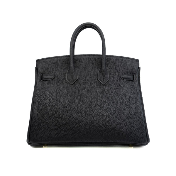 Birkin 25 Togo Leather In Black Y Stamp GHW