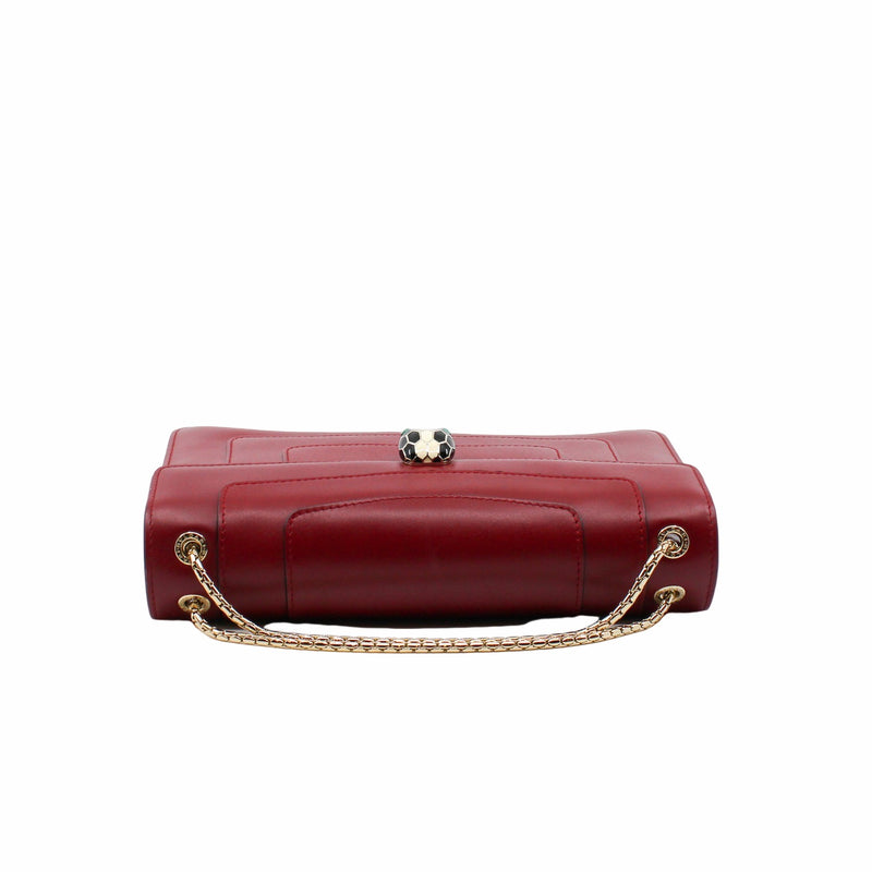 SERPENTINE MM RED DOUBLE FLAP GHW