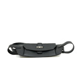 thumbnail Elan Pocket 24 Black Belt In Swift Leather SHW B Stamp - L'UXE LINK