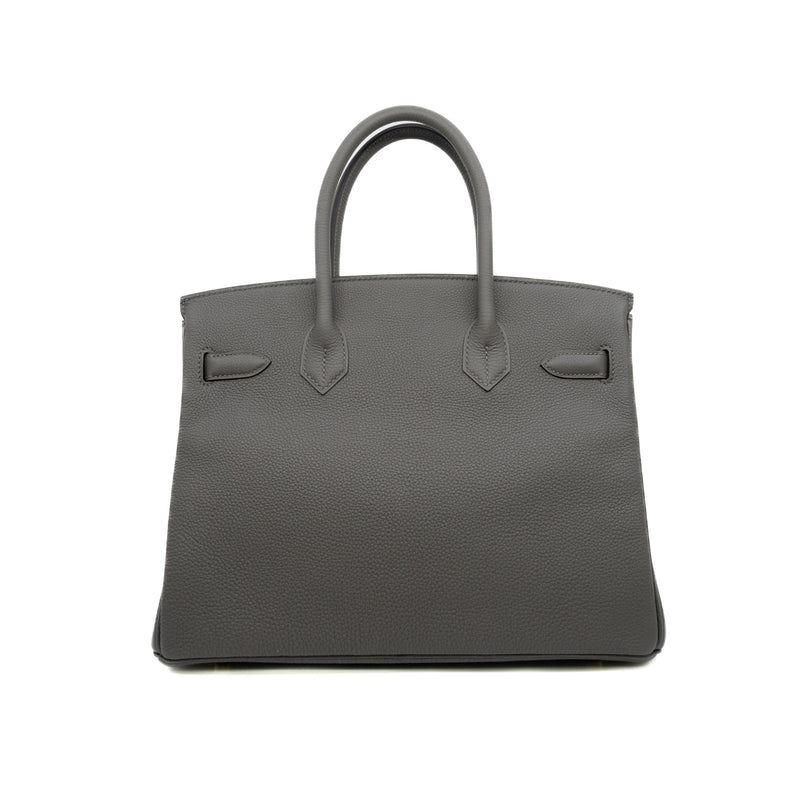 birkin 30 in togo 0L Gris Meyer ghw w stamp - L'UXE LINK