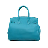 thumbnail birkin 30 in togo D2 blue denim ghw R stamp