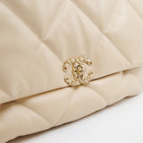 thumbnail 19 Bag Maxi In Beige Quilted Lambskin Multi Hardware Seri 30 - L'UXE LINK