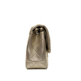 thumbnail Jumbo Classic In Gold Quilted Perforated Lambskin Double Flap Bag GHW Seri 20 - L'UXE LINK