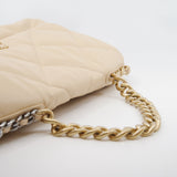 thumbnail 19 Bag Maxi In Beige Quilted Lambskin Multi Hardware Seri 30 - L'UXE LINK