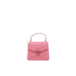 serpenti top handle pink mix green side bag