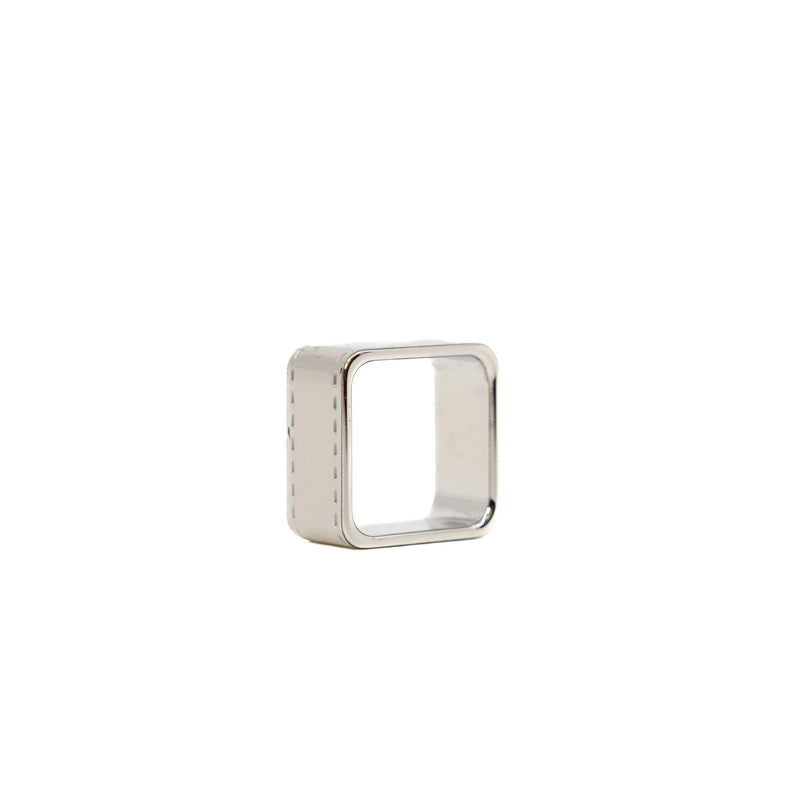 Bolduc Scarf 90 In Silver And Palladium Plated Ring - L'UXE LINK