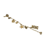 thumbnail Lucky Charm In Gold Plated Metal Bracelet - L'UXE LINK