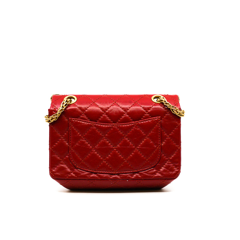 Mini Reissue 224 Red Aged Calfskin GHW Seri 29 - L'UXE LINK