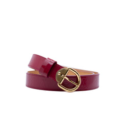 Monogram Vernis Leather Belt In Rosepink GHW Size 90 - L'UXE LINK