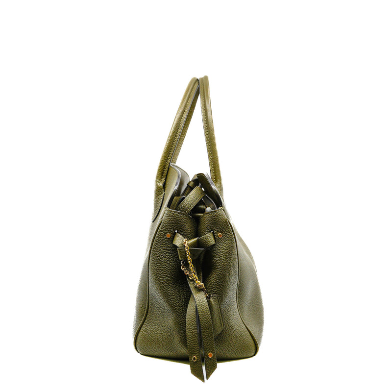 Veau Nuage Milla MM Green Handbag GHW - L'UXE LINK