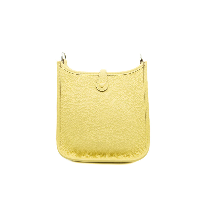 mini Evelyn in tc leather 0Y Limoncello phw x stamp - L'UXE LINK