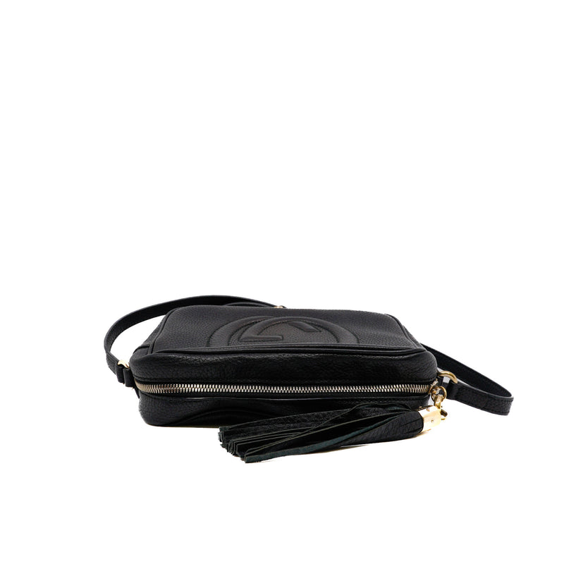 Soho Disco Small Black Calfskin Crossbody Bag