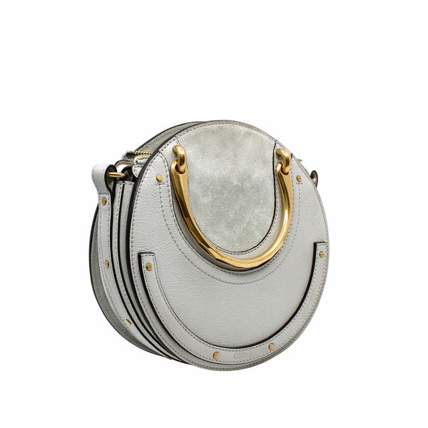 pixie  round bag  light Gray ghw