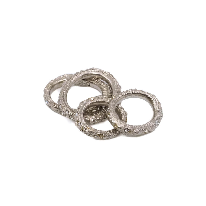 Solid Sterling Silver Slim Rings - L'UXE LINK