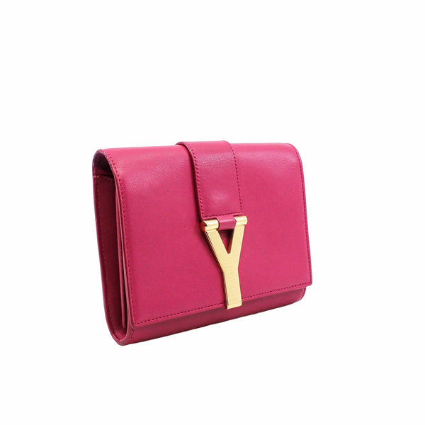 Chyc Clutch Leather woc red rose ghw - L'UXE LINK