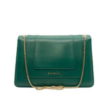 thumbnail Medium Serpenti Forever In Green Calf Leather Shoulder Bag GHW - L'UXE LINK