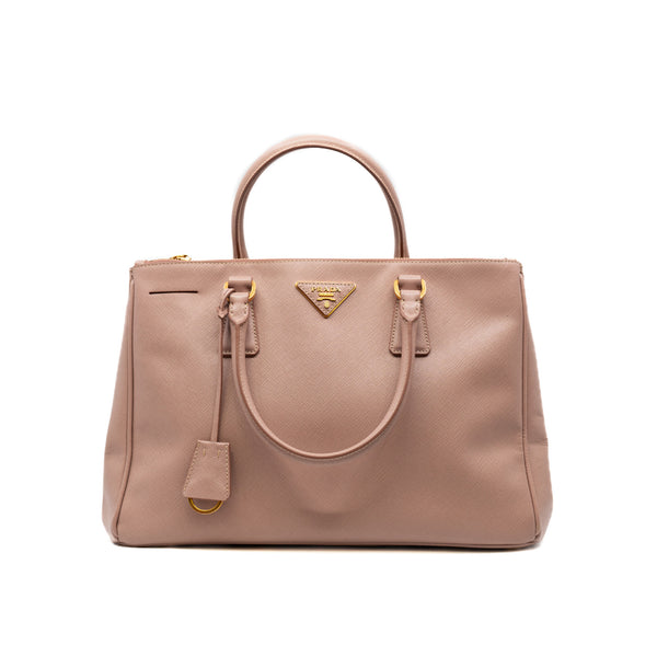 Galleria Tote leather beige  ghw - L'UXE LINK