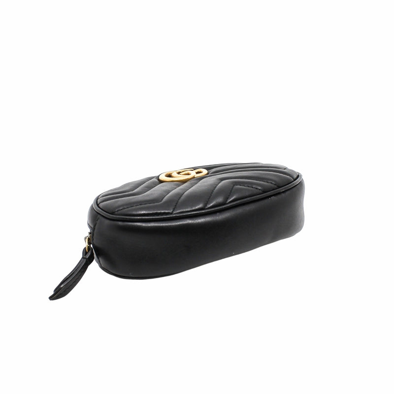 belt bag leather black gg ghw - L'UXE LINK