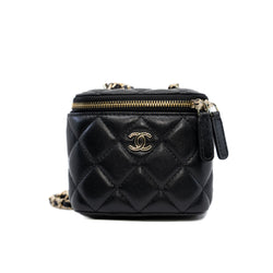 Mini Vanity Case With Football Crush In Lambskin Black GHW #3080XXXX