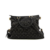 thumbnail Black Monogram Denim Neo Cabby MM Bag GHW - L'UXE LINK