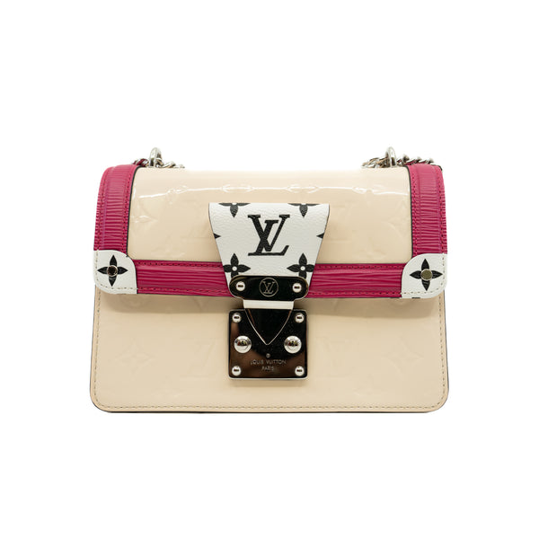 Wynwood Pink and Beige Vernis Epi Monogram Canvas Bag PHW