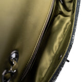 thumbnail Green Sequin Coco Cuba Medium Single Flap Bag Ruthenium Hardware Seri 23 - L'UXE LINK