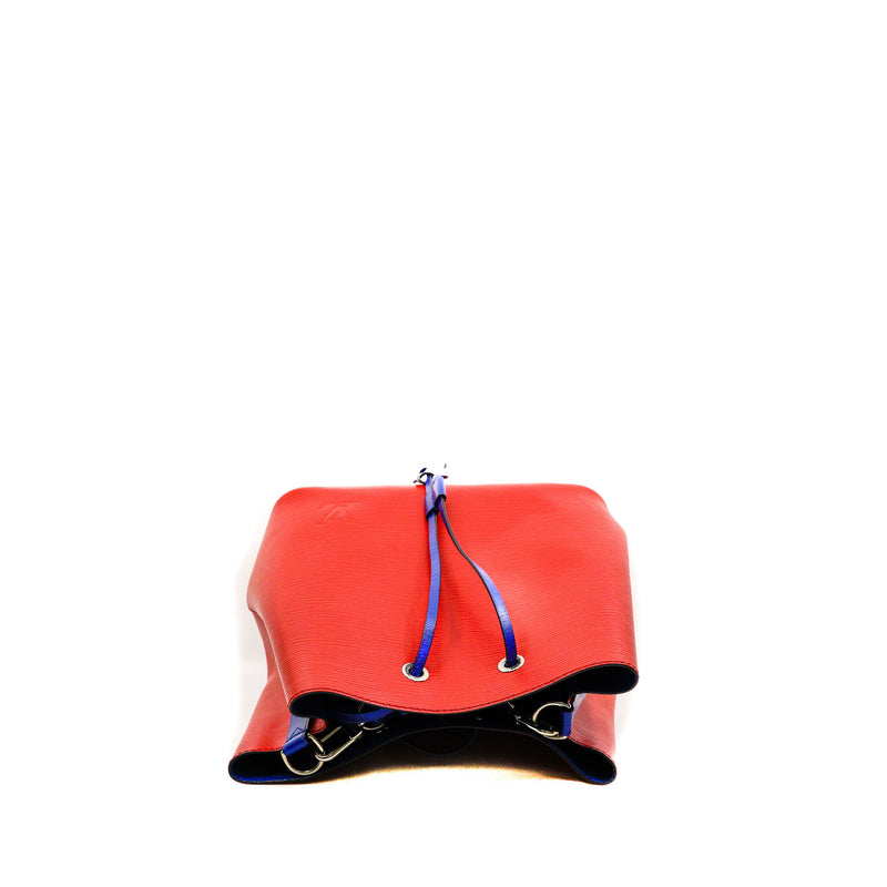 NéoNoé MM In Red/Blue Epi Leather Bucket Bag PHW - L'UXE LINK