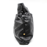 thumbnail CC Logo Black Calfskin Leather Bucket Bag GHW - L'UXE LINK