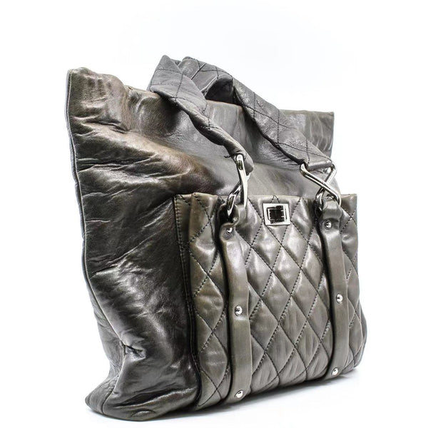 8 Knots In Grey Quilted Lambskin Leather Tote PHW Seri 11