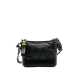 thumbnail Small Gabrielle Black Aged Calfskin Quilted Hobo Bag Seri 27 - L'UXE LINK