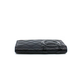 thumbnail Black Quilted Leather Cambon Ligne Bifold Wallet - L'UXE LINK