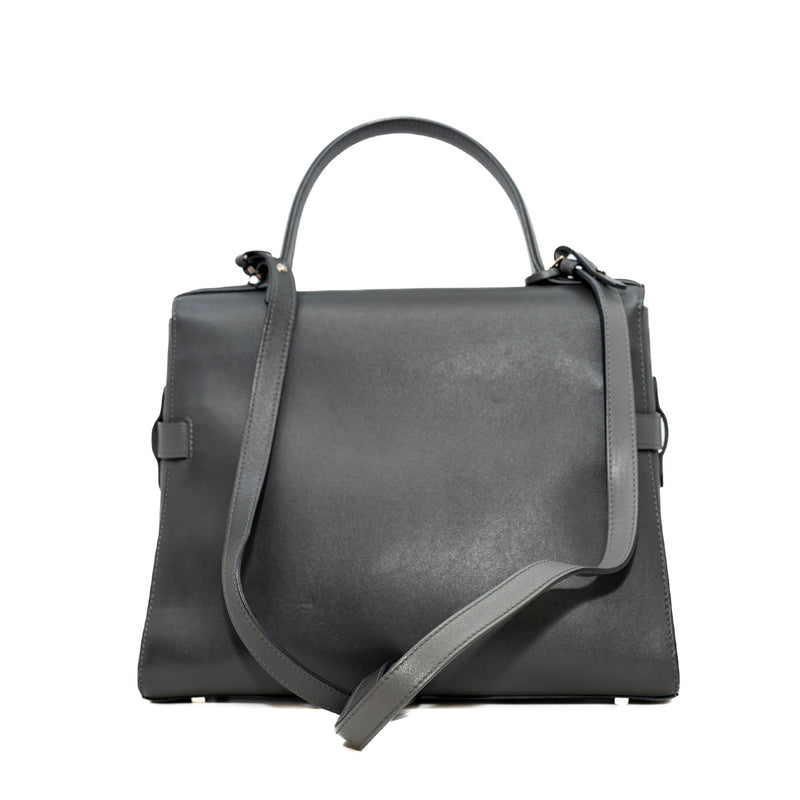 medium shoulder gray bag with strap - L'UXE LINK