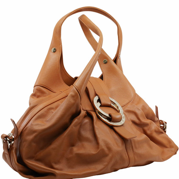 HANDBAG LEATHER brown GHW - L'UXE LINK