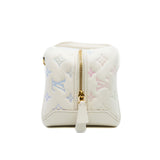 thumbnail New Square White and Rainbow Multicolor Lambskin Bag with Chain GHW - L'UXE LINK