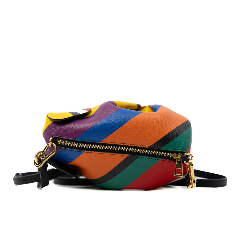 Multicolor Leather Elephant Crossbody Bag GHW