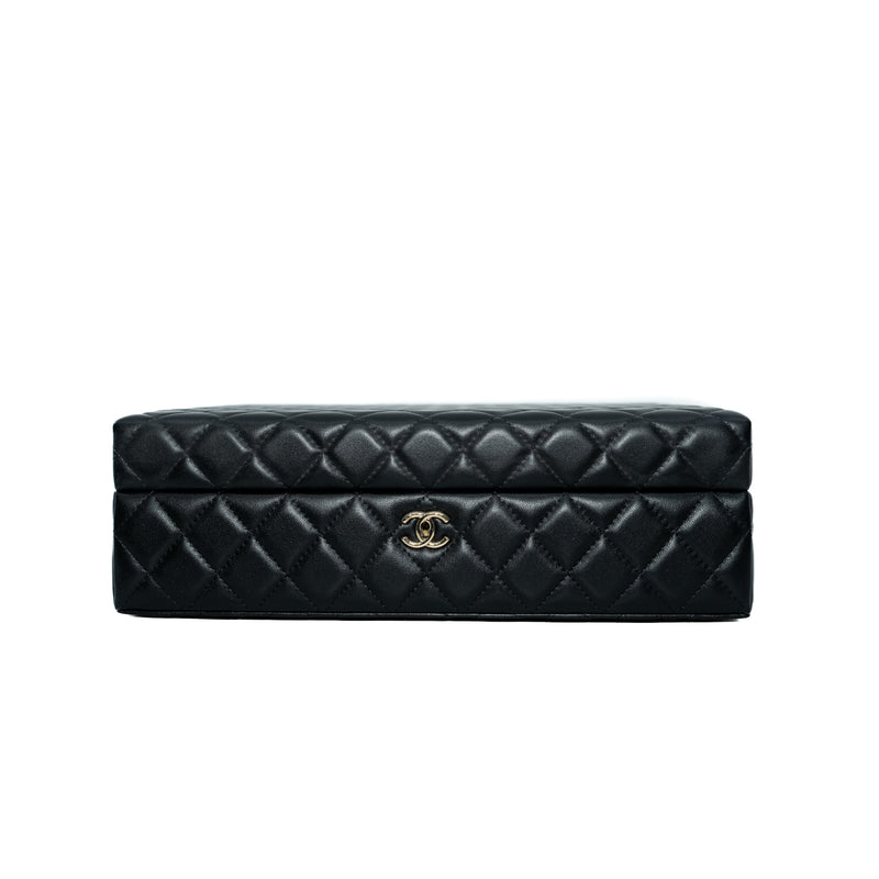 Quilted Box Set with 4 Mini Bags in Black Color Lambskin Seri 30