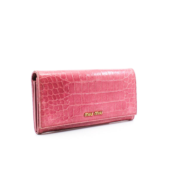 Miu miu wallet pink - L'UXE LINK