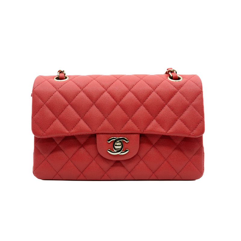 Small Cf Caviar Leather In Watermelon Red LGHW Seri J7NJXXXX