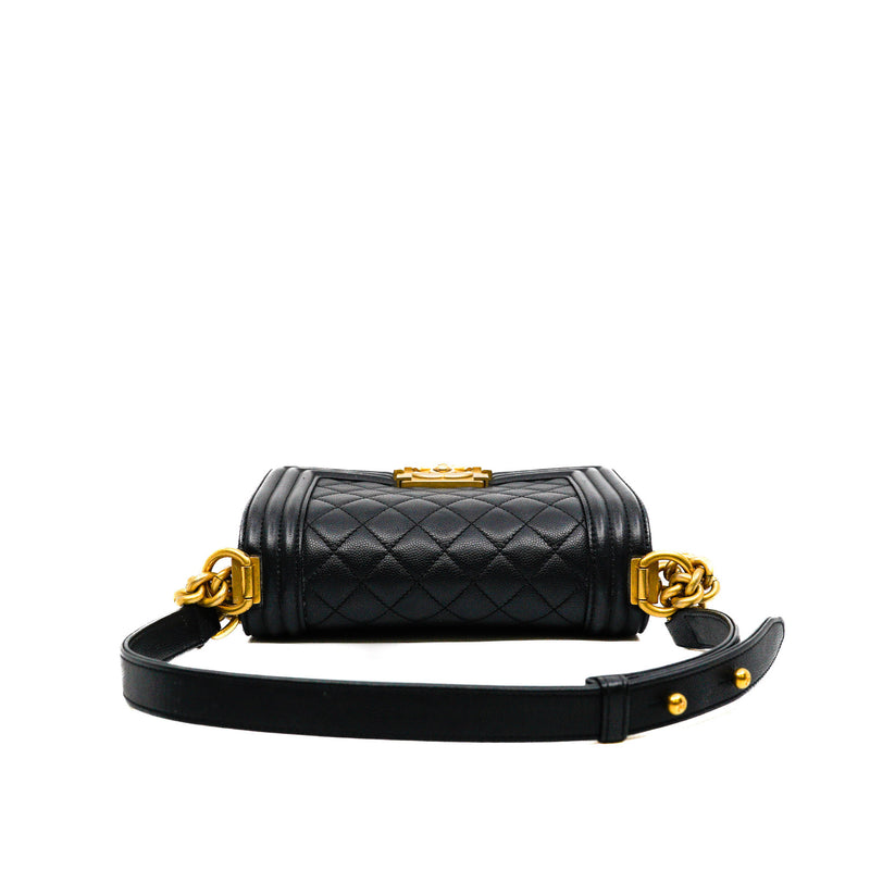 Small Leboy Black Caviar Leather GHW Seri 24 - L'UXE LINK