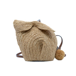 rabbit crossbody bag in weaving phw