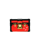 thumbnail Limited Edition Petite Malle Red/Black Epi Leather Bag GHW With Strap - L'UXE LINK