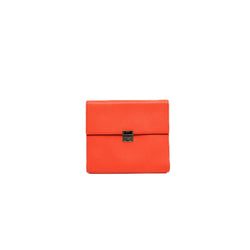 Clic 16 Wallet Epsom Orange Poppy PHW Y Stamp With Strap