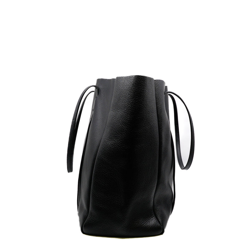 Everyday Black Calfskin Tote Bag M