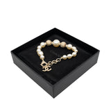 thumbnail Bracelet Faux Pearl With Yellow Gold Ball GHW