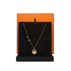 Medium Ex-Libris Necklace In 18k Rose Gold - L'UXE LINK