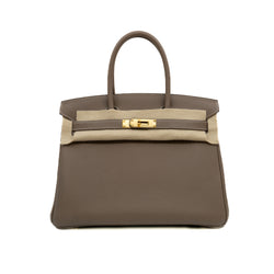 birkin 30cm togo etoupe ghw A stamp